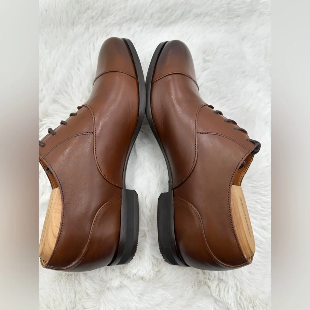 Wolf & Shepherd Cap Toe Maple‎ brown Oxford Shoes Men’s Size 8